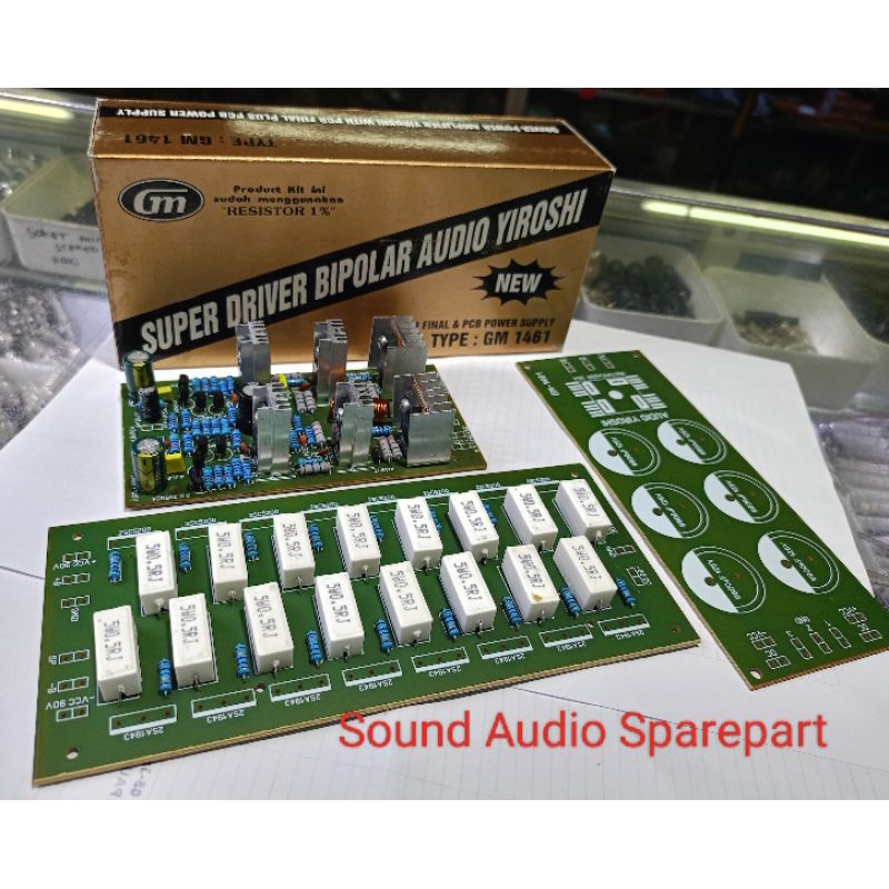 KIT POWER DRIVER AMPLIFIER YIROSHI + PCB PSU