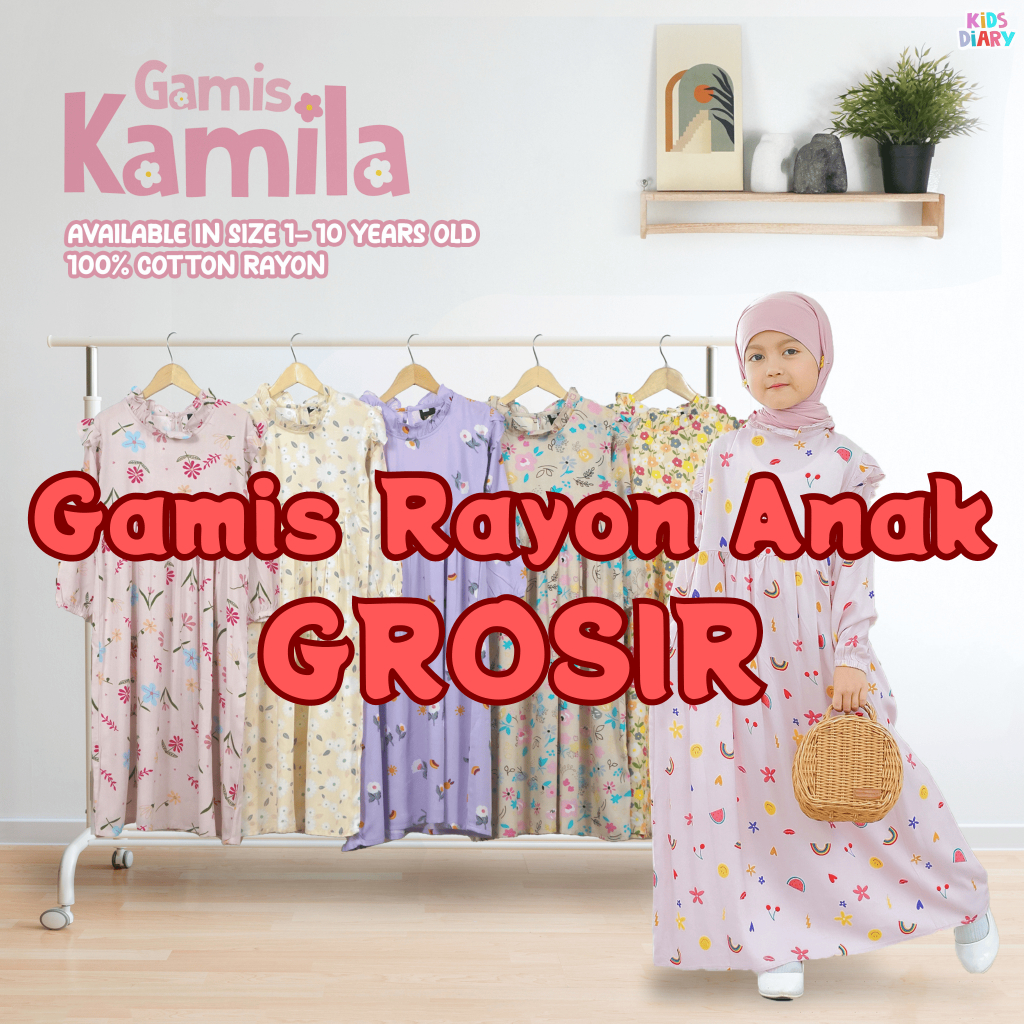 Kids Diary Plus - Grosir Hemat Gamis Rayon Anak