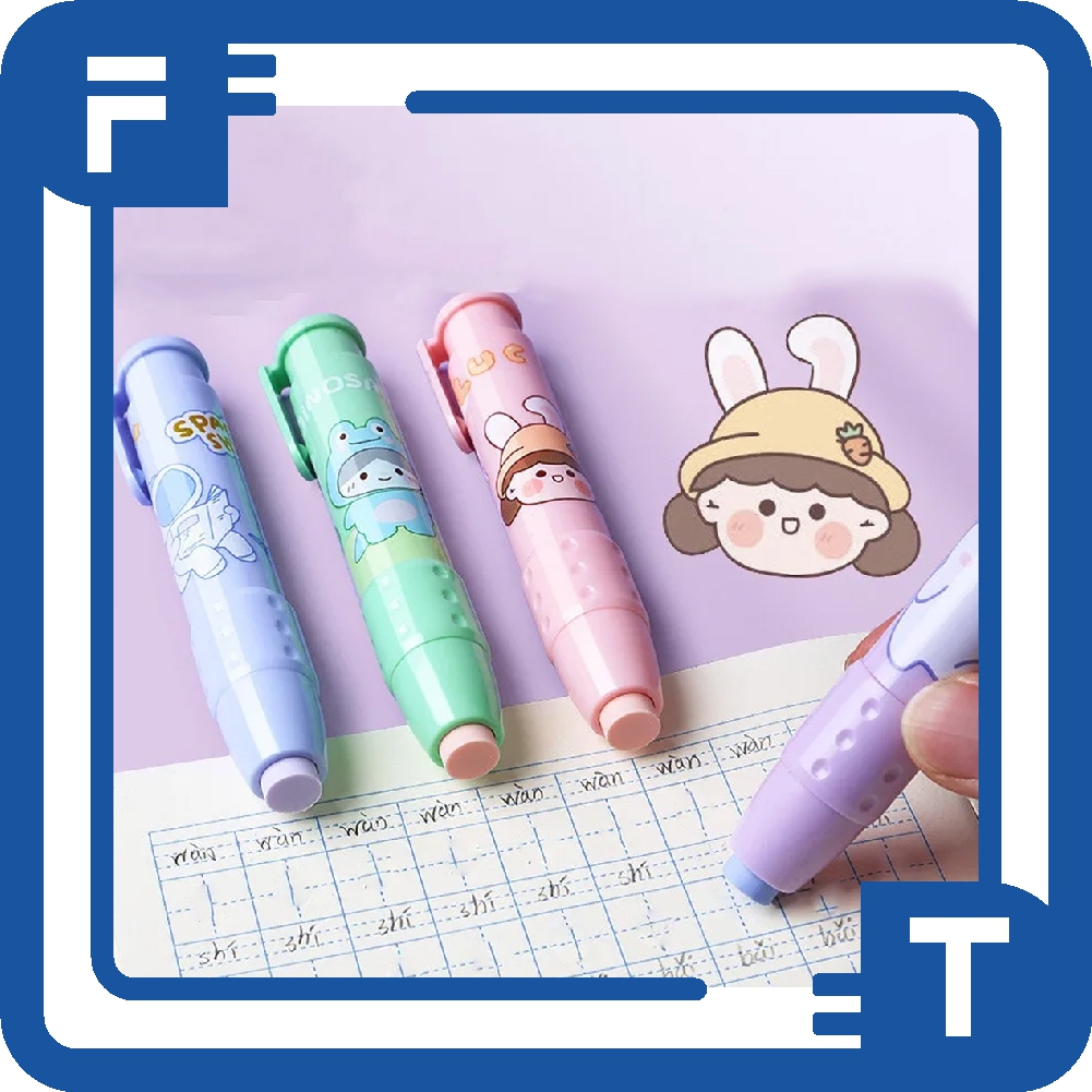 

FT Retractable Pen Eraser / Penghapus Mekanik Praktis yang bisa ditekan bentuk pulpen S100