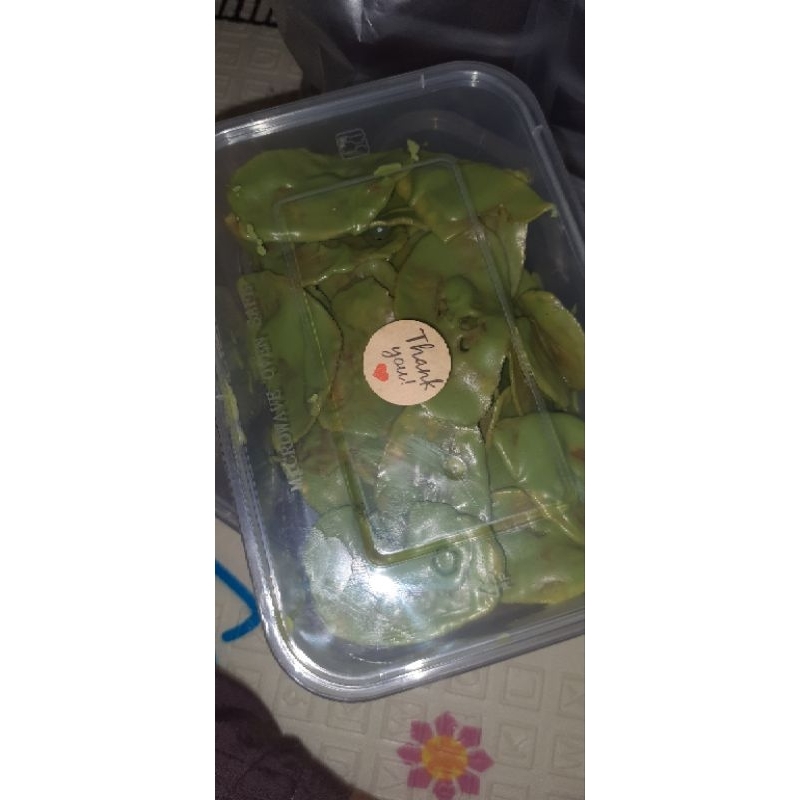 

kripik pisang lumer greentea