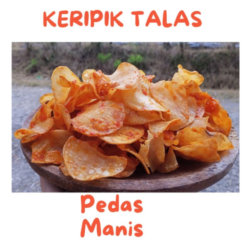 

Keripik talas pedas manis