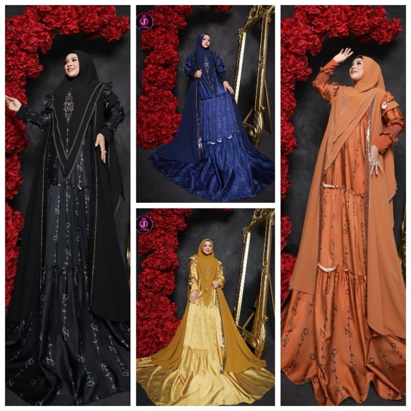 Emira series syari set outer by qisyajaya