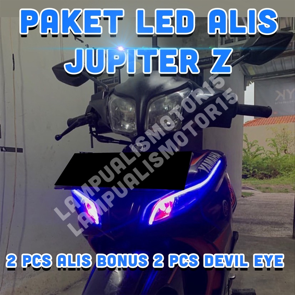 LAMPU ALIS DRL JUPITER Z FREE DEVIL EYES TIDAK BERBINTIK LAMPU ALIS SENJA DEPAN JUPITER Z PNP
