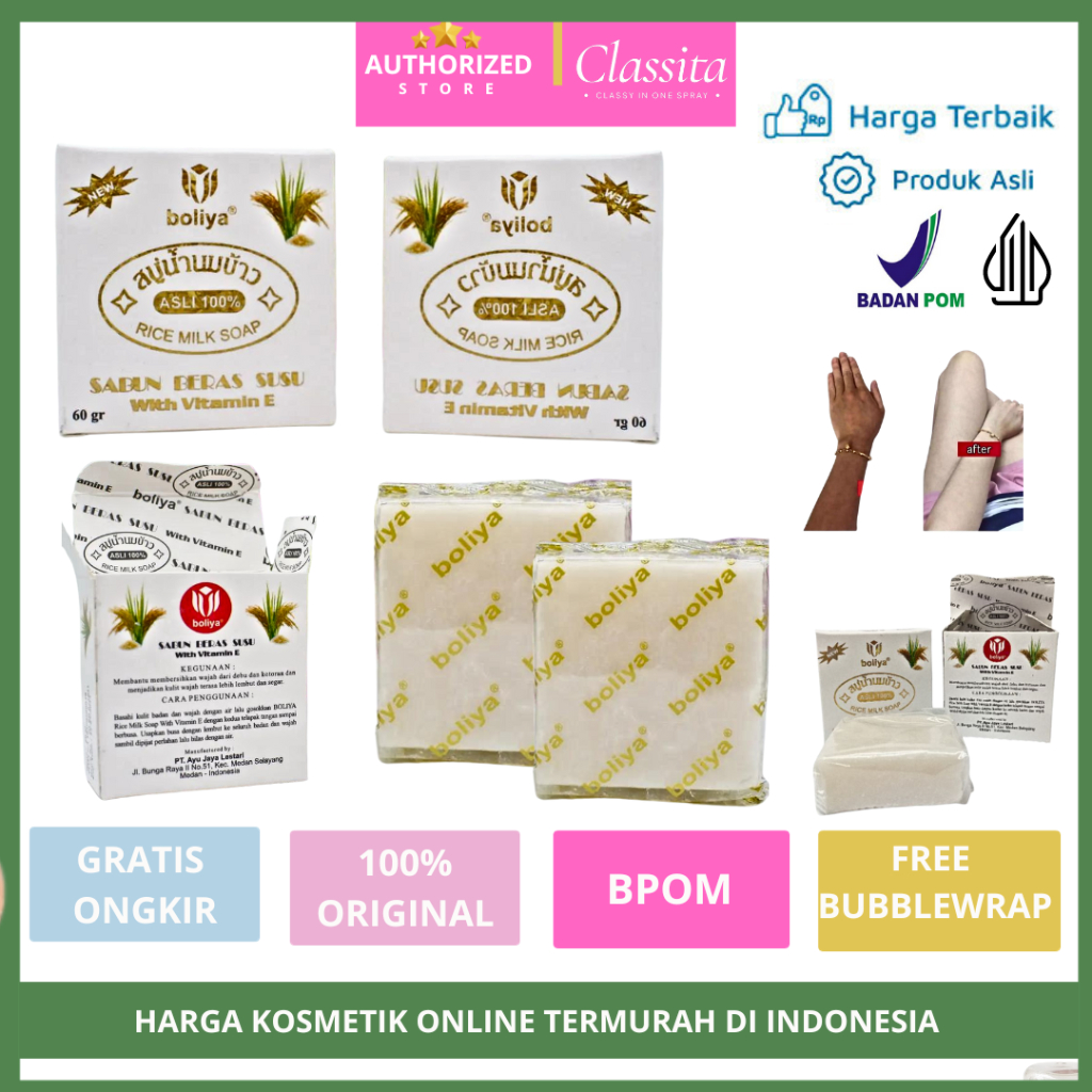 𝐂𝐋𝐀𝐒𝐒𝐈𝐓𝐀.𝐈𝐃 - Boliya Sabun Pemutih Badan | Sabun Pencerah Badan | Sabun Badan Pemutih | Sabun Mandi 