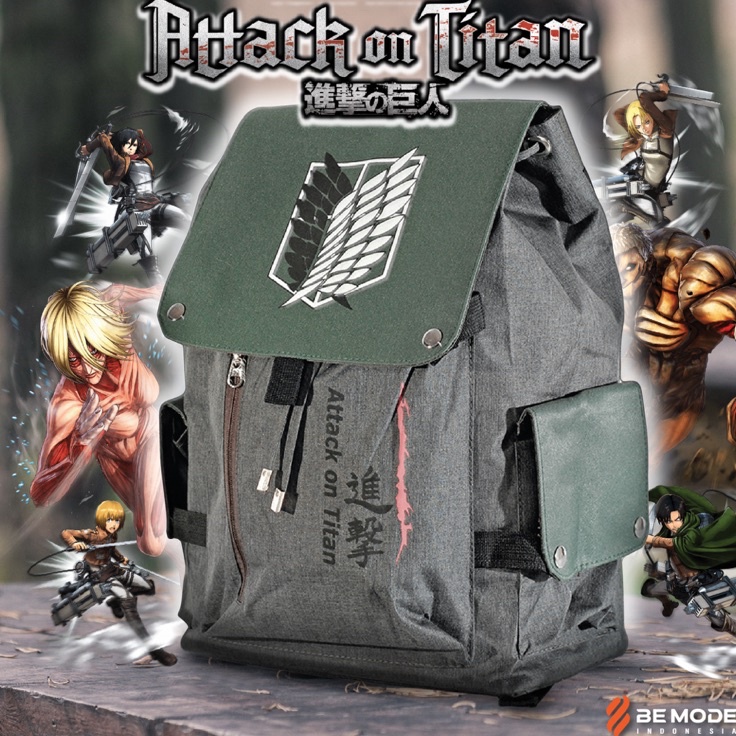 [KODE 7GLEL] Tas Ransel Backpack Kanvas Anime One Pice AoT Nakama - Leona Special Edition – LANGFORD