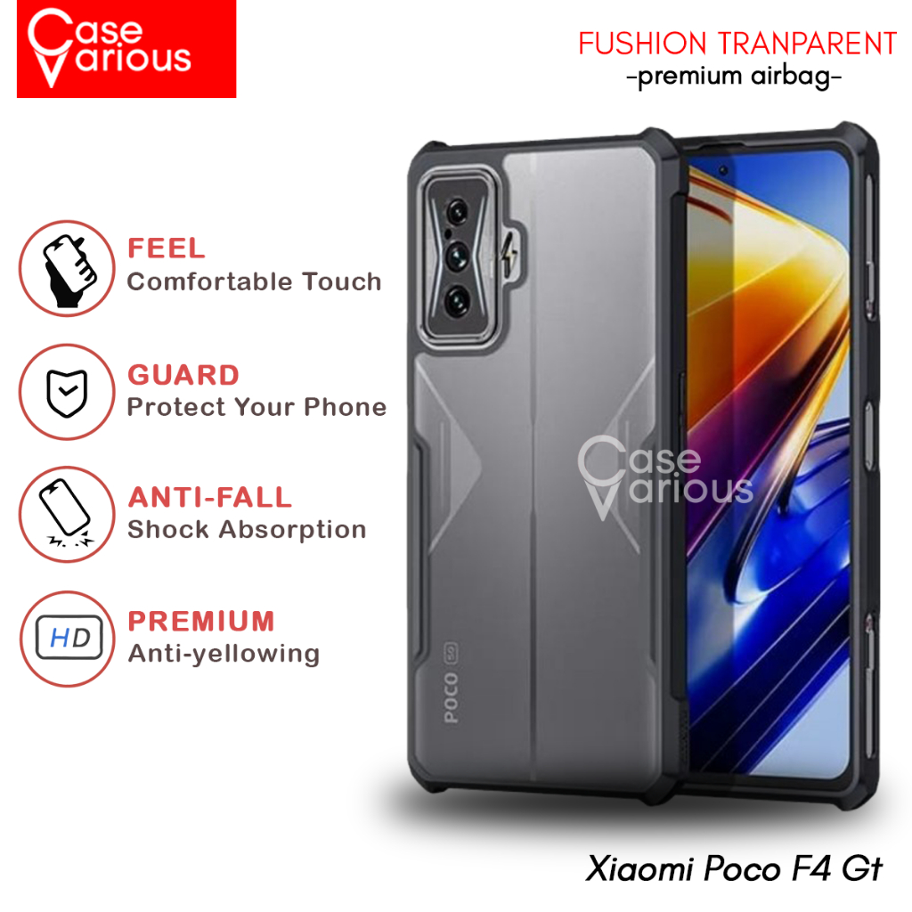 Case Xiaomi Poco F4 GT Hard Case Fushion Casing Transparent