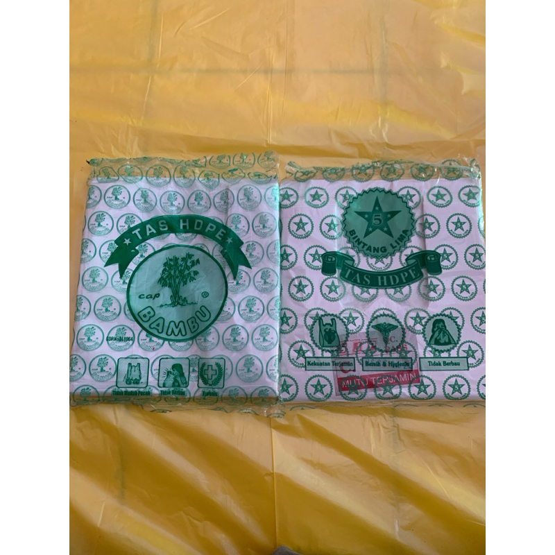 Plastik kresek Putih Bambu/Boyo/Bintang