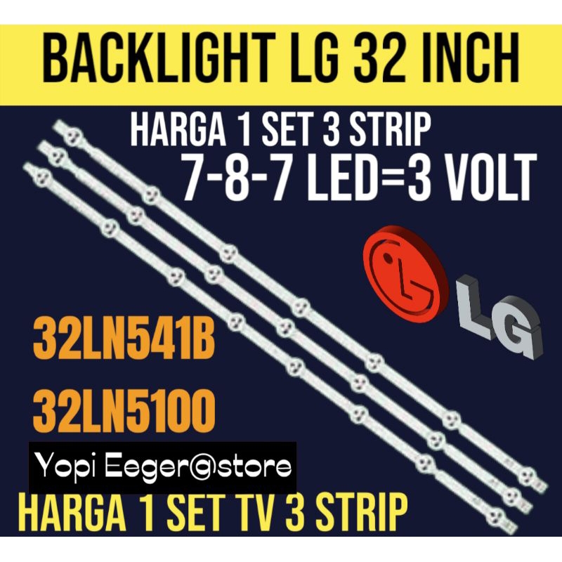 BACKLIGHT TV LCD LED LG 32 INCH 787 32LN541B -32LN5100 BACKLIGHT TV LG 32 INCH 787