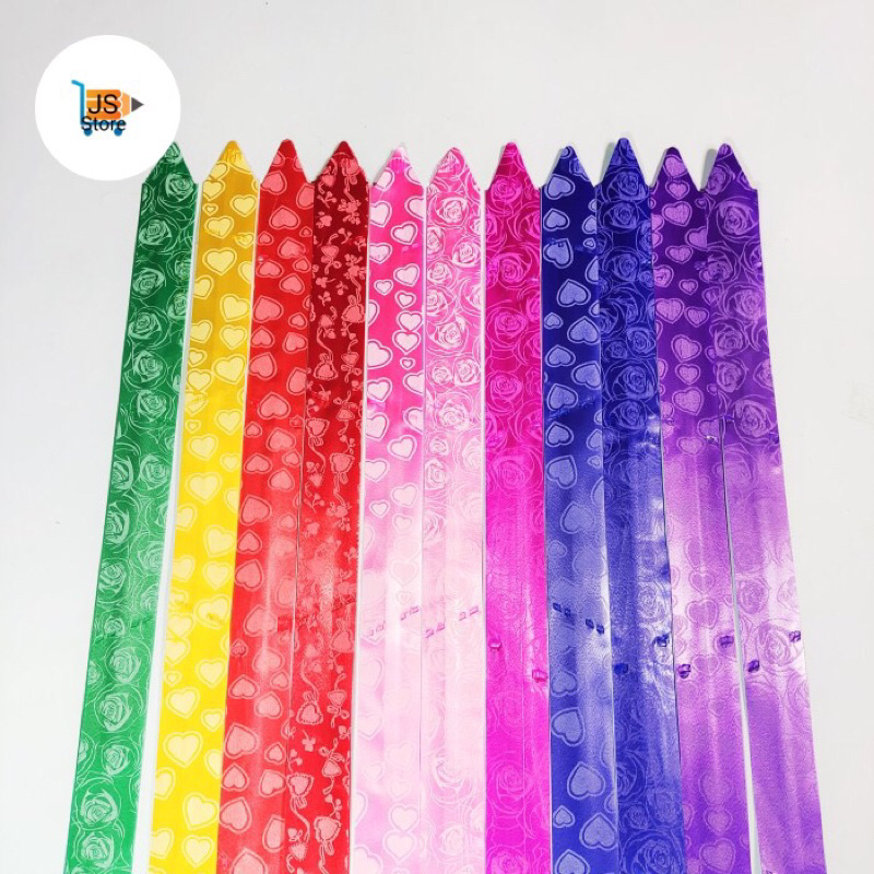 

(10BIJI) Pita Tarik Serut 30mm / Pita serut 30mm / Pita Kado Parcel Souvenir