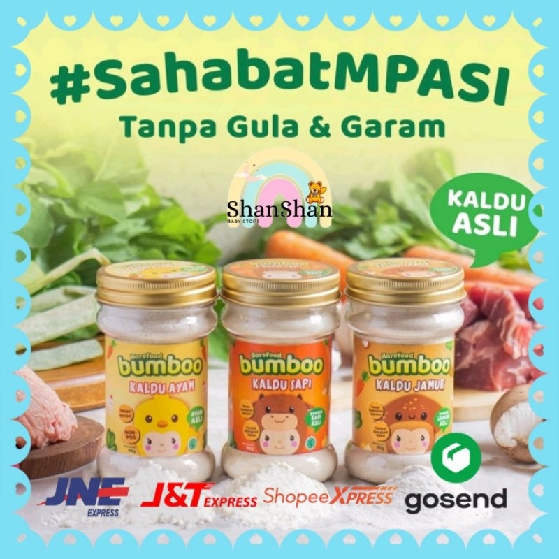 

Bumboo Kaldu Asli Mpasi Rasa Jamur Ayam Sapi Keju No MSG Exp Lama 90gr
