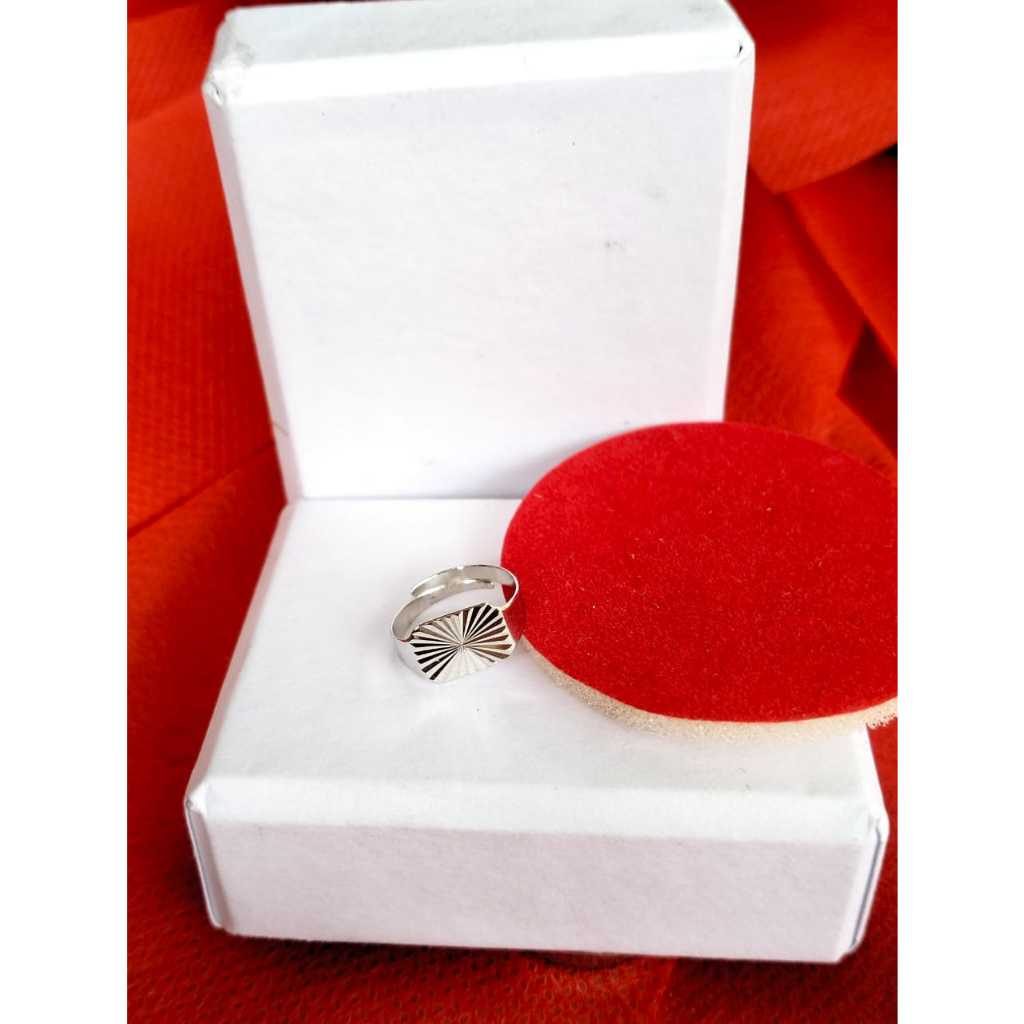 Cincin Anak Emas Putih Asli Cincin Anak Laki Laki Cincin Fashion Emas Putih Premium Terbaru Cincin B