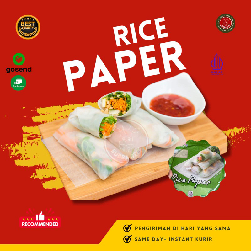 

Rice Paper Java Superfood | Kulit Lumpia isi 10 lembar | Kulit Kue Lumpia Halal | Rice Paper Java Superfood | Java Rice Paper Bulat 10 lembar | Kulit Lumpia isi 10 Lembar