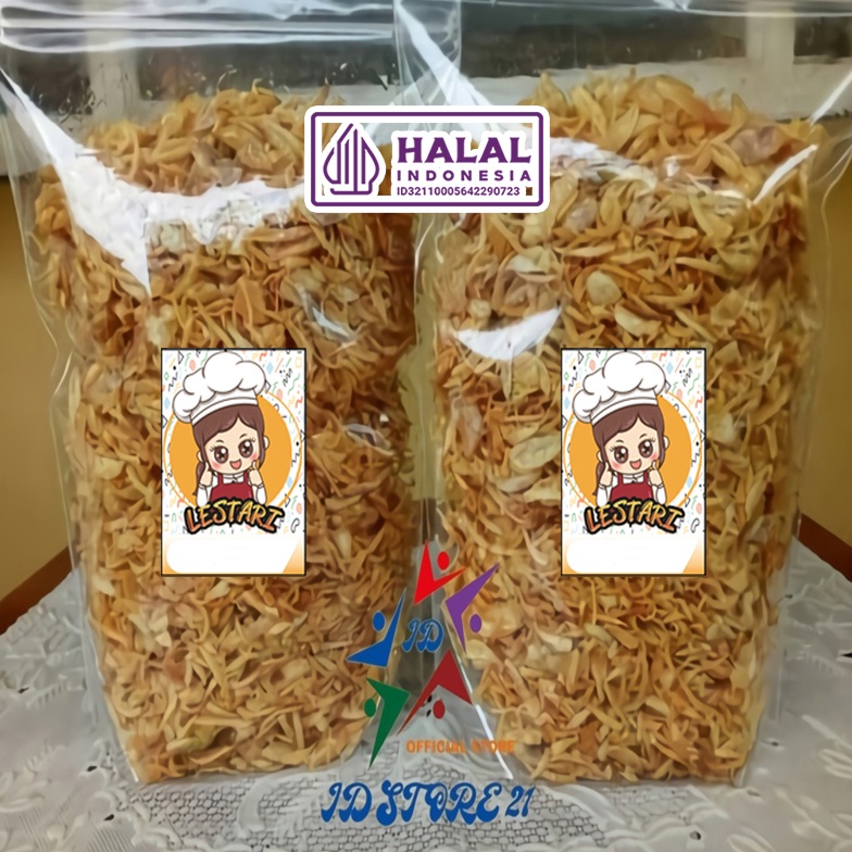 

[✁U77<] BAWANG GORENG LESTARI 100 GRAM TANPA CAMPUR TEPUNG HALAL Cuci_Gudang