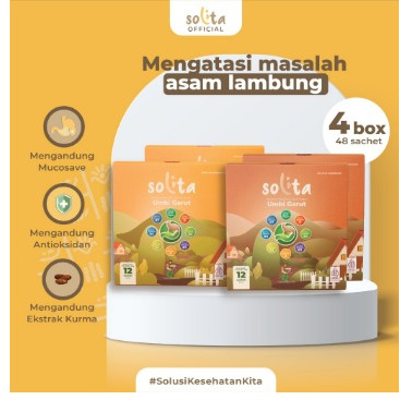 

SOLITA BUNDLE Minuman Serbuk Umbi Garut Isi 12 Sachet Rasa Coklat + 12 Sachet Rasa Thai Tea untuk Atasi Asam Lambung, Maag,
