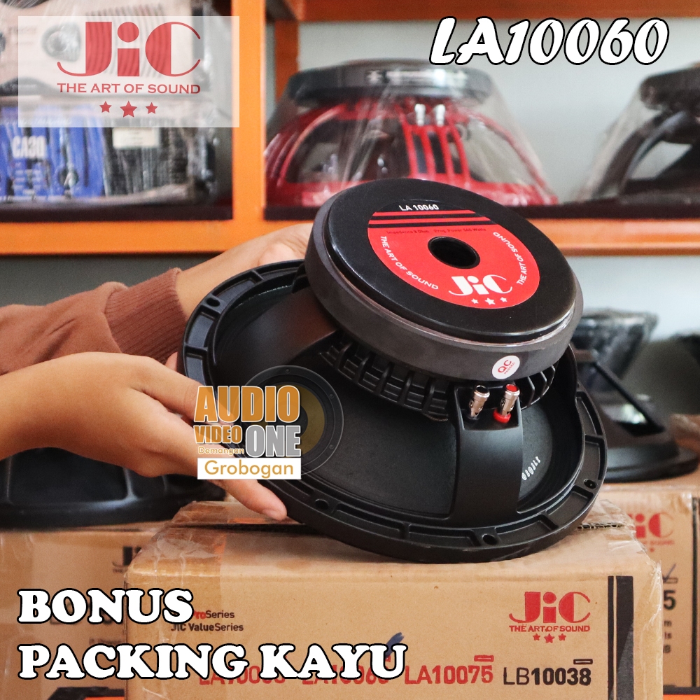 Speaker JIC LA-10060 Spul 2 Inch Speaker Komponen Spiker Midle Original Bonus Packing Kayu