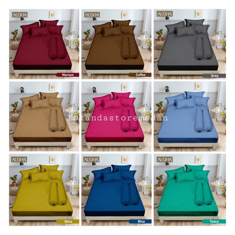 YSM- ALOHA LADY ROSE SPREI KING 180*200 POLOS EMBOS