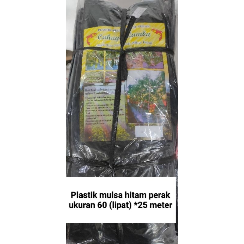 PLASTIK MULSA HITAM PERAK / Plastik pertanian/ Plastik mulsa / plastik pager sawah / plastik hitam perak/ plastik mulsa sawah ukuran 60x25meter