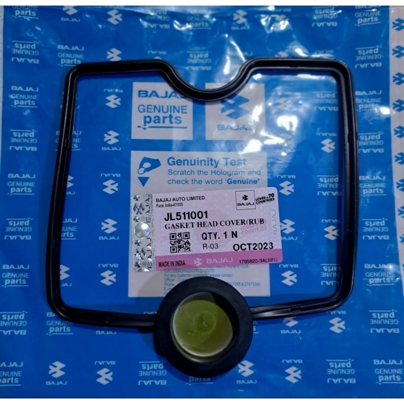 PAKING HEAD COVER PULSAR 200NS KARET GASKET CYLINDER HEAD COVER PULSAR 200NS