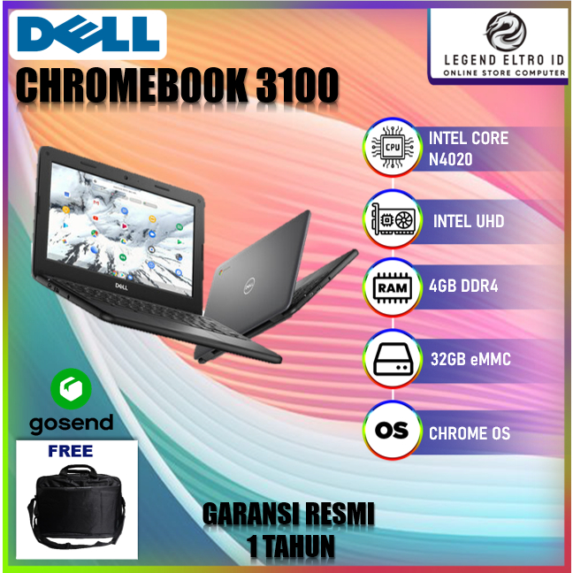 Laptop DELL CHROMEBOOK 3100 N4020 4GB 32GB CHROME OS 11.6