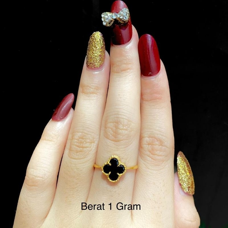 Cincin Clover Emas Muda 1 Gram