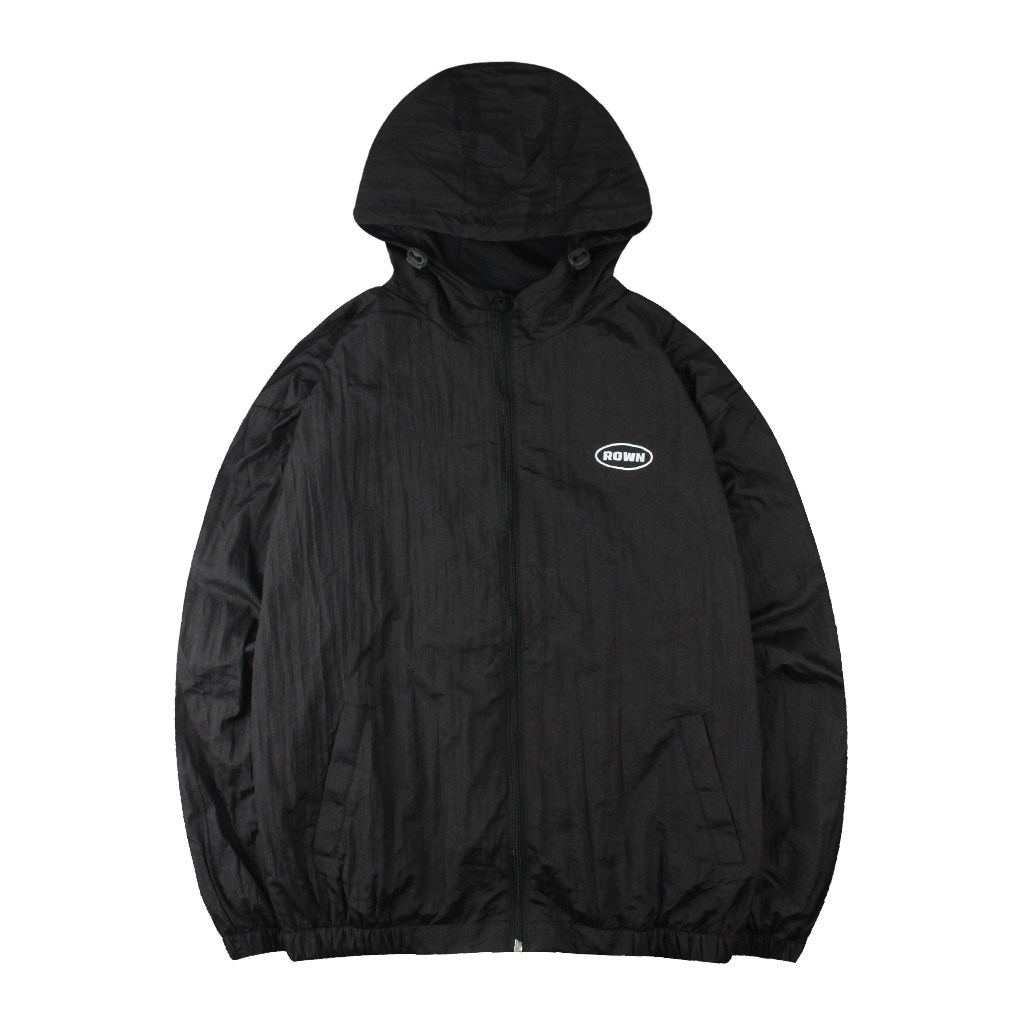 Rown Division Windbreaker Jacket || Buttler Black Jaket Parasut