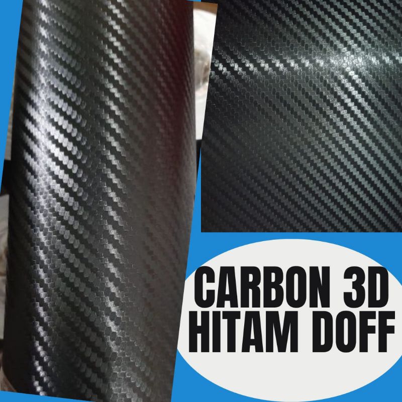 SKOTLET CARBON 3D HITAM DOFF.