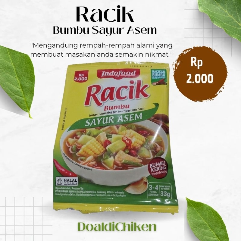 

Indofood Bumbu Racik Sayur Asem 33g