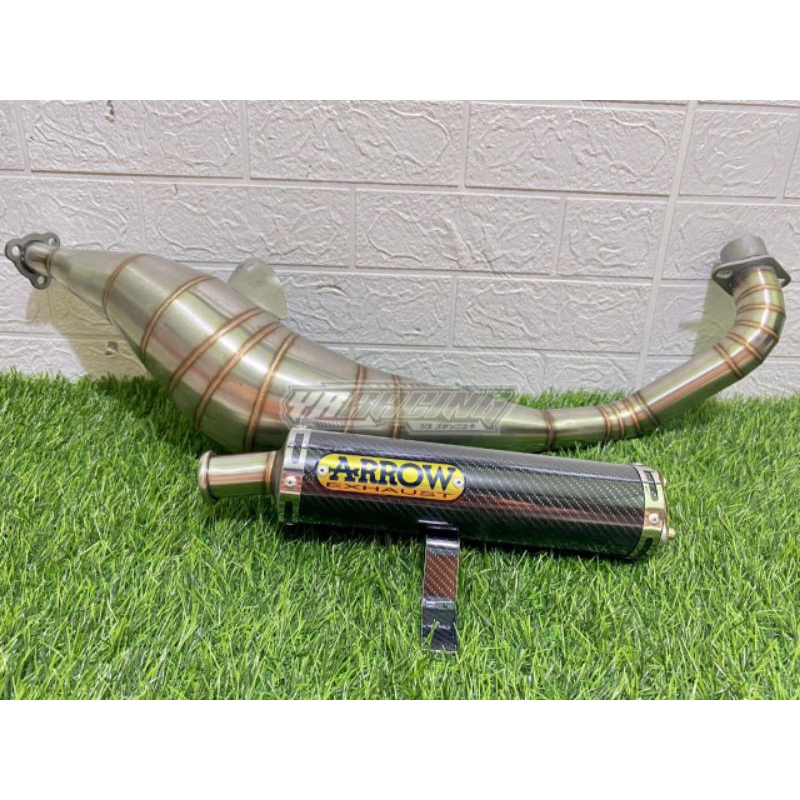 Knalpot Fiz R FizR F1ZR Kolong BM POWER ARROW Stiker Carbon