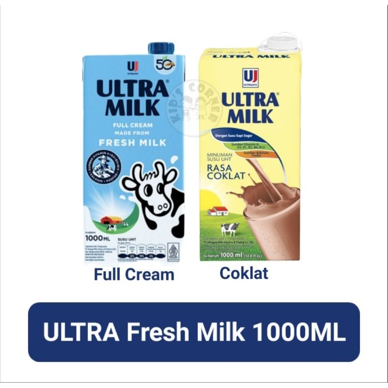 

Ultra Fresh milk 1000ml Full Cream/ Coklat Susu UHT