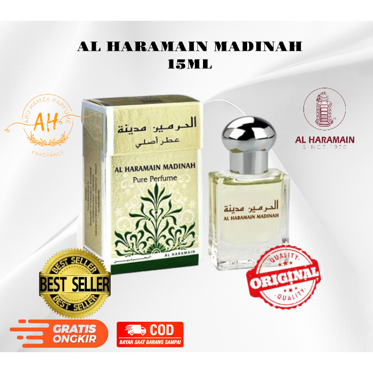 PARFUM ALHARAMAIN MADINAH / ALHARAMAIN MAKKAH / ALHARAMAIN MUSK / ALHARAMAIN BADAR / PARFUM BIBIT / 