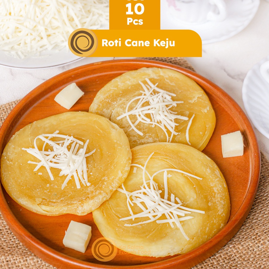 

Diskon [ISI 10] Roti Cane Keju isi 10 / Roti Canai / Roti Maryam / Roti Konde Keju