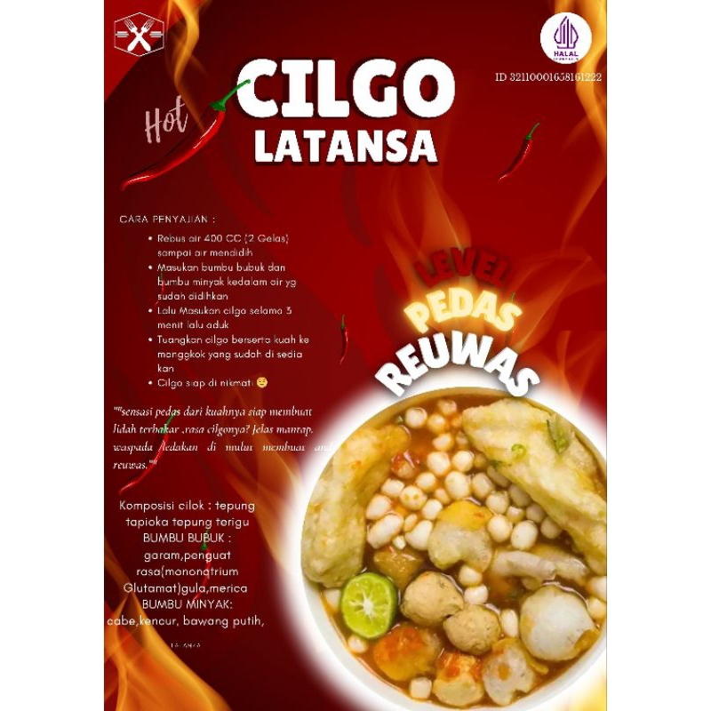 

Cilgo Latansa | cilok goang | Level pedas reuwas