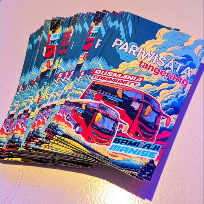 

Stiker Buss Premium High Quality Murah Ukuran Besar ( 100 Stiker + Bonus )