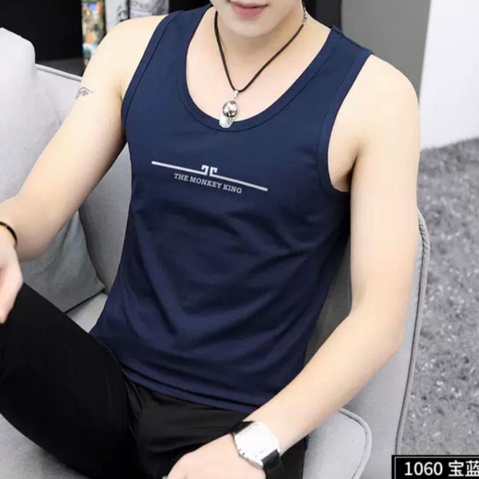 ➩↓✮≛ BS/COD//KAOS DALAM SINGLET MONKEY KING PRIA//TERLARIS