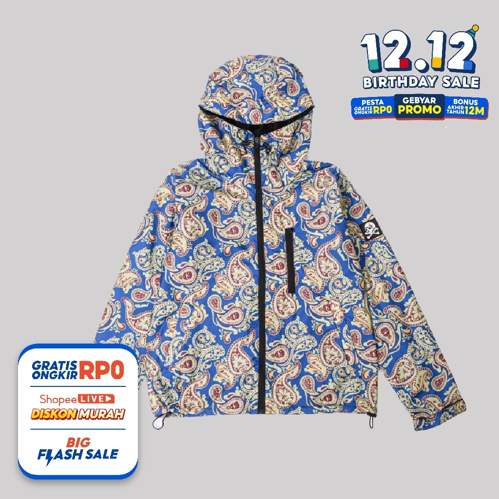Bdgboys Jacket Wb Paisley Blue