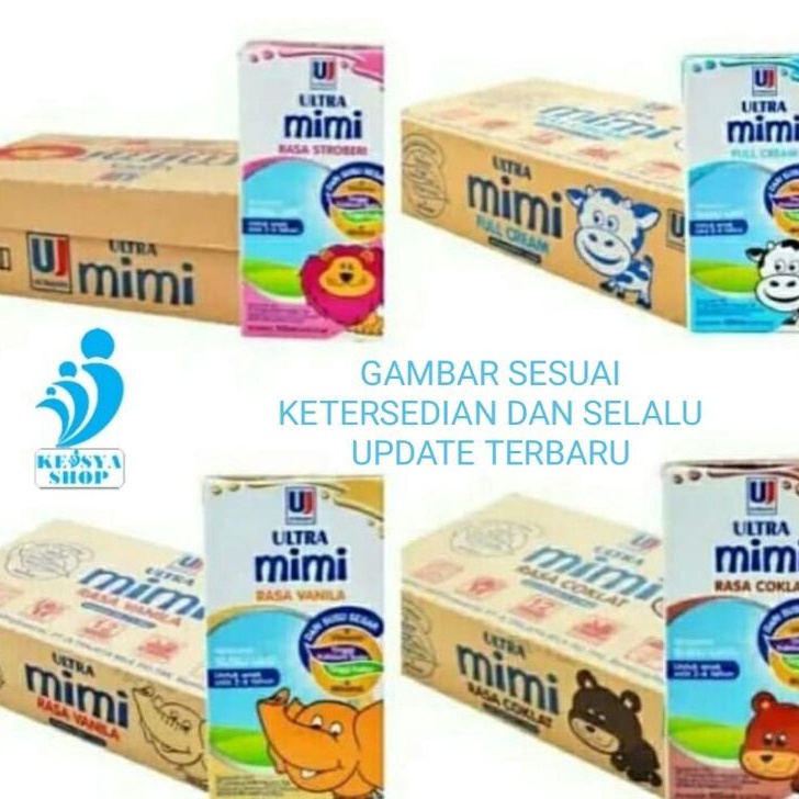 

Terbaru Ultra Mimi UHT 125mL [40 pcs/ 1 karton] (Cokelat / Full Cream / Strawberry / Vanila)