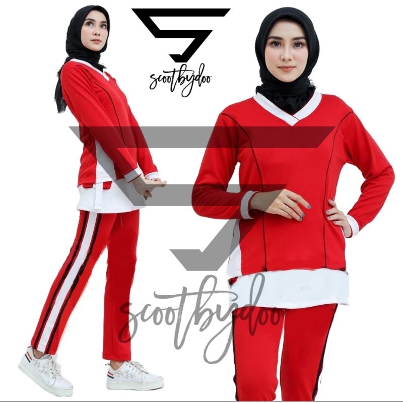 STELAN SENAM WANITA YOVIS SPORT / BAJU SENAM / CELANA SENAM /Yovis Sport Baju Senam / Baju Senam Wan