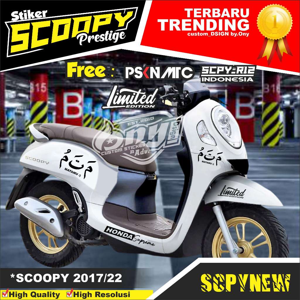 STRIPING SCOOPY ARAB MATAMU STRIPING SCOOPY TERBARU KEREN STIKER SCOOPY PRESTIGE 2023 VARIASI SCOOPY