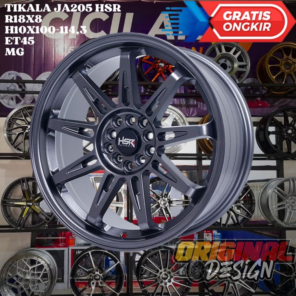 Velg Mobil INNOVA , CAMRY , ACCORD , CIVIC , HSR TIKALA RING 18 R18 GREY