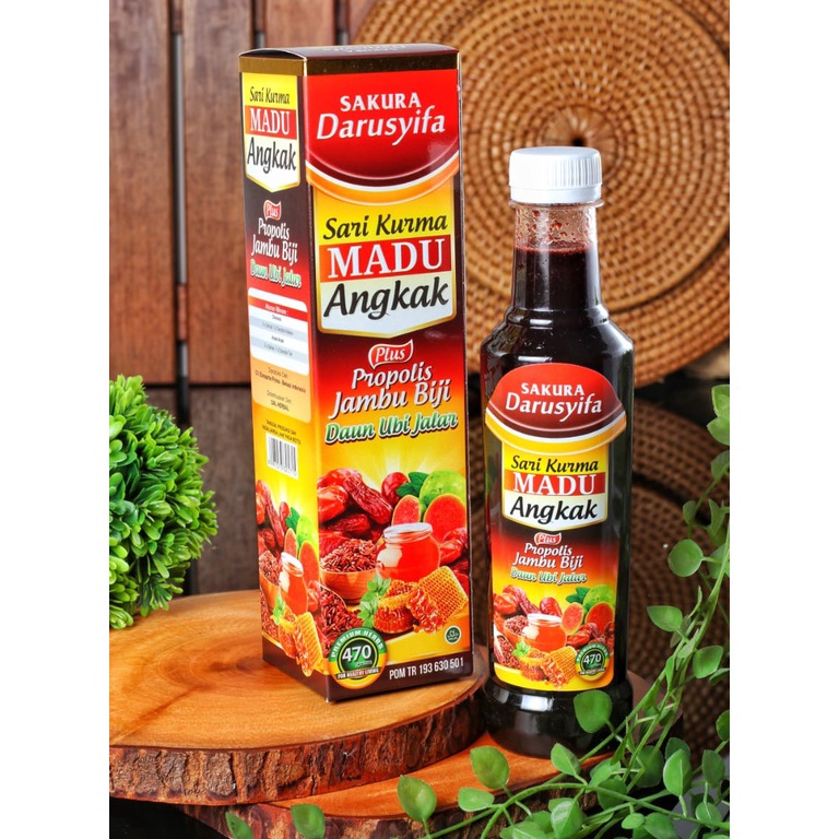 

Stock Banyak Darussyifa Madu Sari Kurma Angkak Plus Propolis Jambu Biji Untuk Typus dan DBD