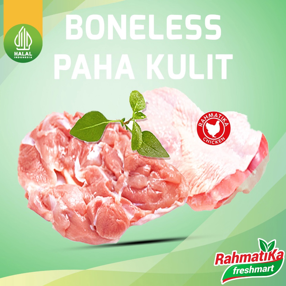 

Super Promo Boneless Paha Kulit Segar / Fillet Paha Kulit Fresh 1 kg (Ayam Segar)