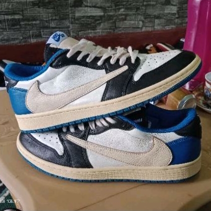 ExShosesBranded Aj 1 Low Fragment size 44/28cm Mulus No Minus Tembus UPC
