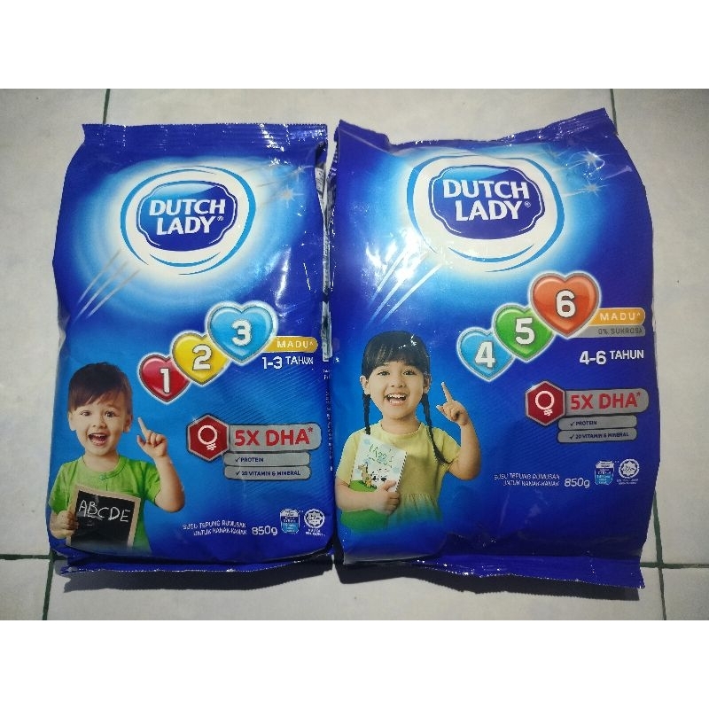 

Dutchlady madu 850g 123 & 456