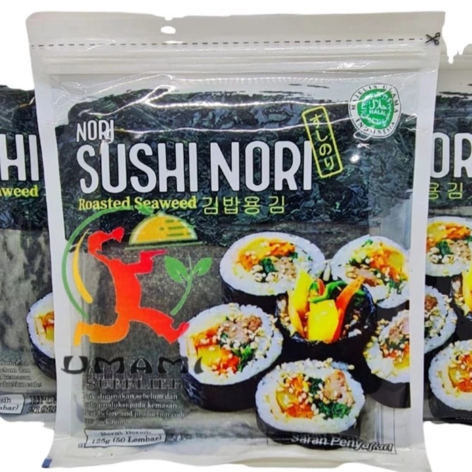 

Terlaris Java Sushi Nori 50 Lembar - Rumput Laut Kering 50 Lembar Halal