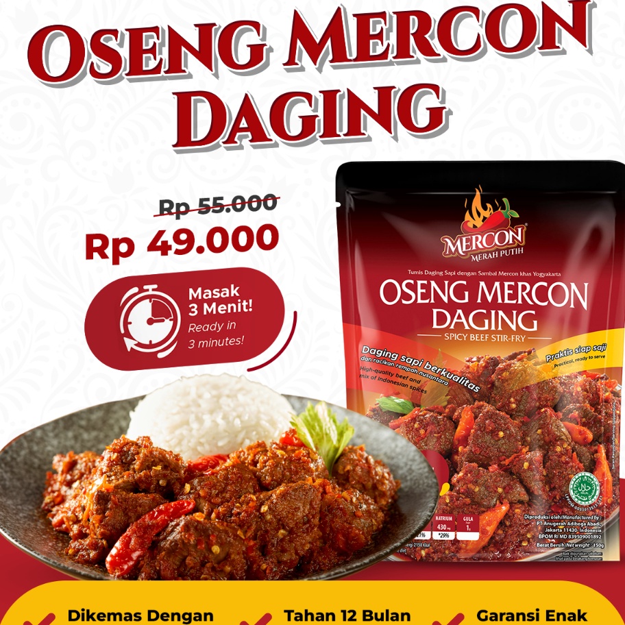 

Paling Popular Mercon Merah Putih - Satuan || Oseng Mercon Daging