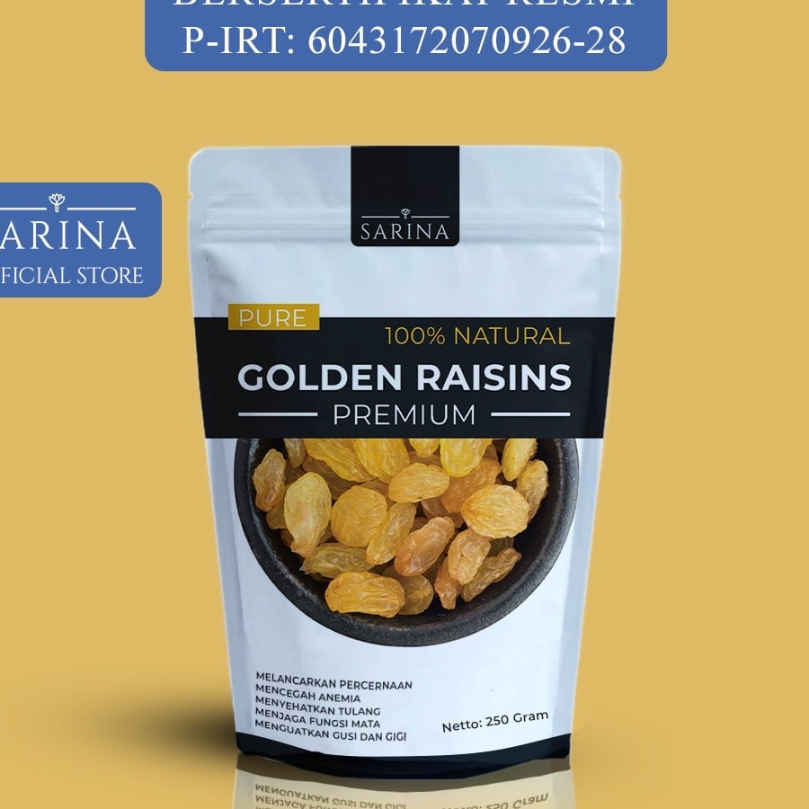 

Terlaris Golden Kismis Simin Raisin Premium