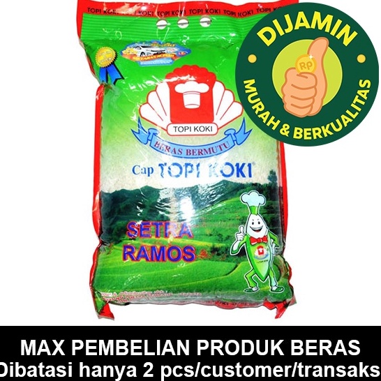 

Harga Termurah TOPI KOKI SETRA RAMOS 5 KG - BERAS