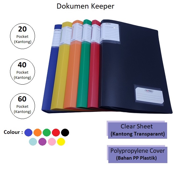 

Terkini Map Plastik / Clear Holder / File Dokumen Keeper F4 Folio 20 40 60 Lembar Hombo ➣✷✮