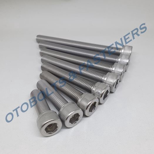 Stok Banyak SUS304 Baut L M10 x 30 DRAT HALUS Stainless Steel / Baut Socket Stok Banyak