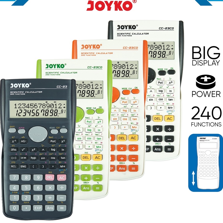 

Buruan Beli Calculator Kalkulator Joyko CC-23 Scientific 240 Functions Ready